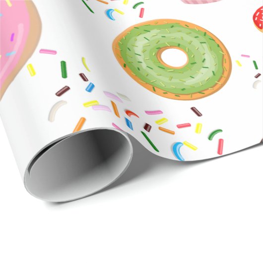 Donut und Cupcakes Geschenkpapier (Rolleneckpunkt)
