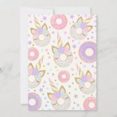 Donut und Einhorn Einladung Donut aufhören zu glau (Rückseite)