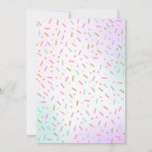 Donut und Einhorn Einladung Donut aufhören zu glau (Rückseite)