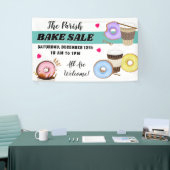 Donut und Kaffee-Kuchen Verkauf Banner (Messeveranstaltung)