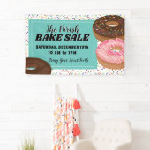 Donut und Sprinkles Bake Sale Banner (Insitu)