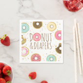 Donut und Windeln Papier Napkin Baby Sprinkle Serviette (Beispiel)