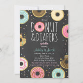 Donut und Windeln Sprinkle Einladung Coed Dusche (Vorderseite)