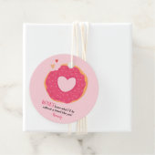 Donut Valentine Classic Round Sticker Geschenkanhänger (Beispiel)