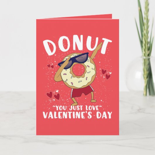 Donut Valentinstag Postcard Karte (Vorderseite)