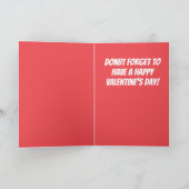 Donut Valentinstag Postcard Karte (Innenseite)