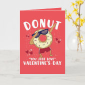 Donut Valentinstag Postcard Karte (Gelbe Blume)