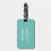 Donut Veganes Muster für Vegetarian Sweet Tooth Gepäckanhänger (Rückseite vertikal)