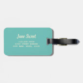 Donut Veganes Muster für Vegetarian Sweet Tooth Gepäckanhänger (Rückseite horizontal)