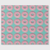 Donut Veganes Muster für Vegetarian Sweet Tooth Geschenkpapier (Flach)