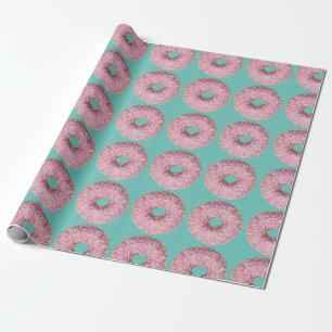 Donut Veganes Muster für Vegetarian Sweet Tooth Geschenkpapier