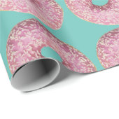 Donut Veganes Muster für Vegetarian Sweet Tooth Geschenkpapier (Rolleneckpunkt)