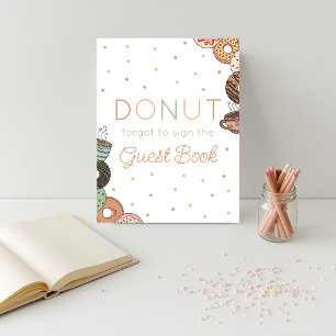 Donut-Vergessen-Sie-nicht-unser-Gästebuch-zu-unter Poster