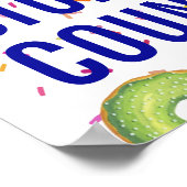 Donut vergessen Wahlplakat abstimmen Poster (Ecke)