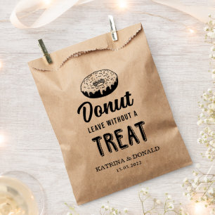 Donut Verlasse ohne Leckerei   GASTGESCHENK HOCHZE Geschenktütchen