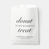 Donut Verlasse ohne Leckerei | Hochzeit Geschenktütchen (Vorderseite)