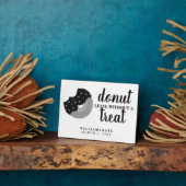 Donut Verlassen ohne Leckerei Gastgeschenk Hochzei Fotoplatte (Seite)