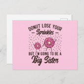 Donut verlieren Ihre Sprinklen Big Sister Postkarte (Vorne/Hinten)