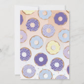 Donut verpasst das Party Geburtstag Doughnut Blue Einladung (Rückseite)