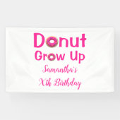 Donut wächst zum Geburtstag auf Banner (Horizontal)