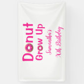 Donut wächst zum Geburtstag auf Banner (Vertikal)