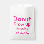 Donut wächst zum Geburtstag auf Geschenktütchen (Vorderseite)
