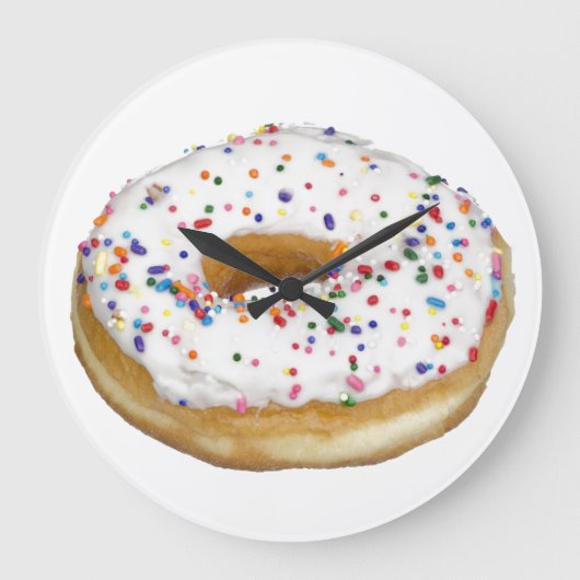 DONUT Wall Clock für die Küche Große Wanduhr (Vorderseite)