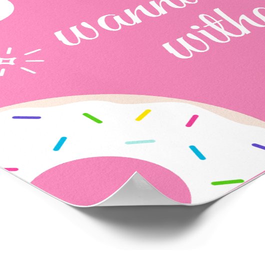 Donut Wanna wird Verheiratet ohne Poster (Ecke)