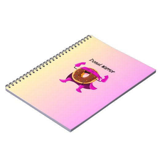 Donut Warrior-Notebook Notizblock (Linke Seite)