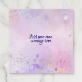 Donut Watercolor Vielen Dank Geschenkanhänger (Rückseite)