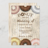 DONUT-WEDD-INVITATION EINLADUNG (Vorne/Hinten)