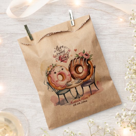 Donut Wedding Geschenktütchen (Ausgeschnitten)