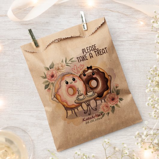 Donut Wedding Geschenktütchen (Ausgeschnitten)