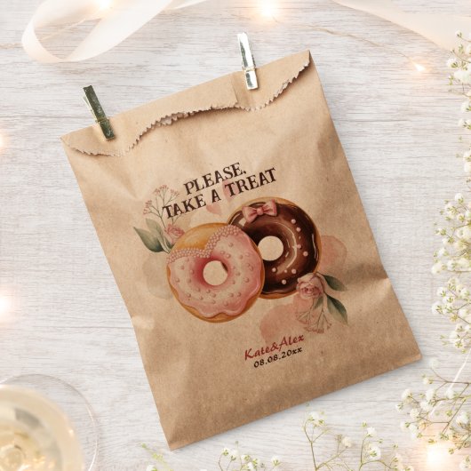 Donut Wedding Geschenktütchen (Ausgeschnitten)