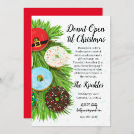 Donut Weihnachtsgeschenke Exchange Party Einladung