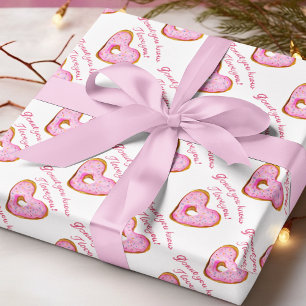 Donut, weißt du, ich liebe deinen rosa Donut Geschenkpapier