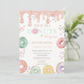 Donut & Windel Baby Sprinkle Shower Einladung (Stehend Vorderseite)