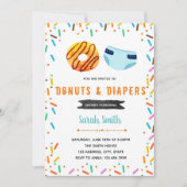 Donut-Windeln-Party Einladung (Vorderseite)