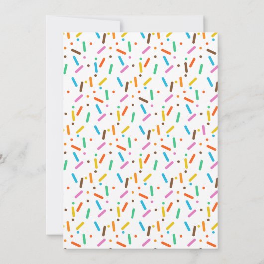 Donut-Windeln-Party Einladung (Rückseite)