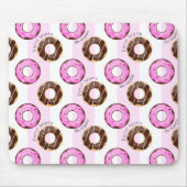 Donut Worry Be Happy Fun Food Spaß Donuts Muster Mousepad (Vorne)