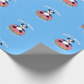 Donut Worry Be Happy II Geschenkpapier (Ecke)