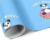 Donut Worry Be Happy II Geschenkpapier (Rolleneckpunkt)