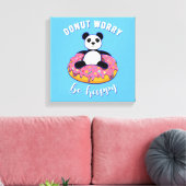 Donut Worry Be Happy II Leinwanddruck (Insitu (Wohnzimmer))