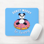 Donut Worry Be Happy II Mousepad (Mit Mouse)