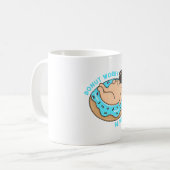 Donut Worry Be Happy Kaffeetasse (Vorderseite Links)