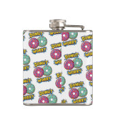 Donut Worry Flasche Flachmann (Rückseite)