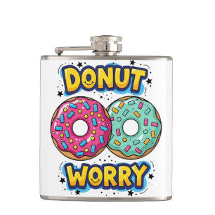 Donut Worry Flasche Flachmann