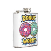 Donut Worry Flasche Flachmann (Rechts)