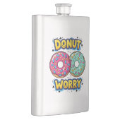 Donut Worry Flasche Flachmann (Rechts)