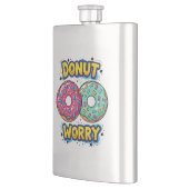 Donut Worry Flasche Flachmann (Links)